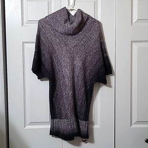 Logix Gray to Black Ombre Sweater Dress, Large, EUC